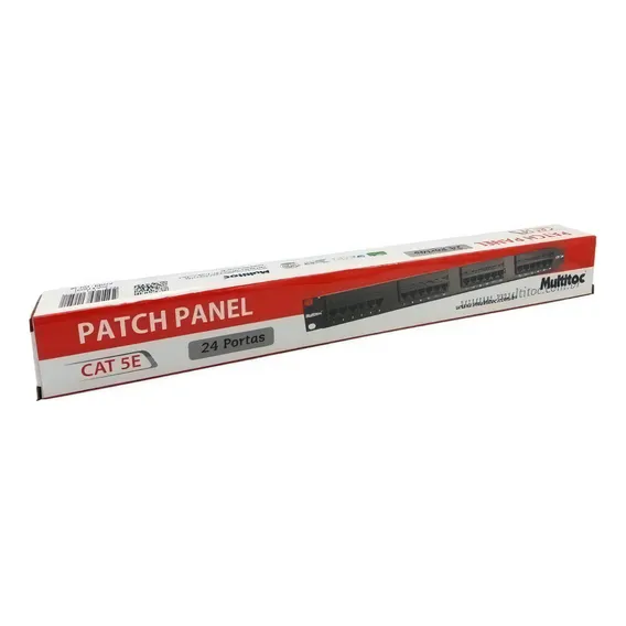 Patch Panel Cat5e 24 Portas Multitoc Foto 1