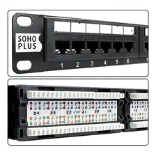 Patch Panel Cat6 T568a/b 24p 24 Portas Furukawa Soho Plus Foto mini 4