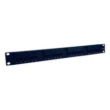 Patch Panel Categoria 5e 24portas Certifica Rede Foto mini  2