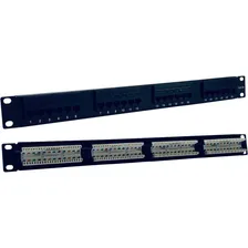Patch Panel Categoria 5e 24portas Certifica Rede Foto  mini 1