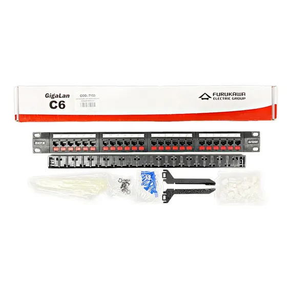 Patch Panel Gigalan Cat6 24 Portas - Furukawa - 35030162 Foto 1