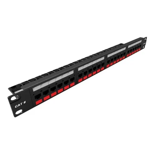 Patch Panel Gigalan Cat6 24 Portas T568a T568b Furukawa Foto 1