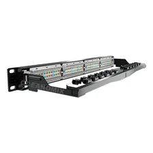 Patch Panel Sohoplus 24p Cat5e Furukawa T568a/b 24 Portas Foto mini 3