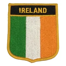 Patche Aplique Bordado Escudo Da Bandeira Da Irlanda 6x7 Cm Foto mini 1