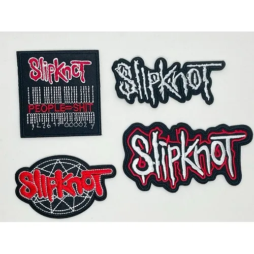 Patchs Bordados Termocolantes Slipknot 4 Unidades Bordadas Foto 1