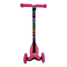 Patinete 4 Rodas Infantil Reforçado Series Com Leds Cor Rosa Foto mini  2