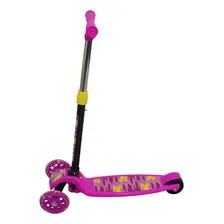 Patinete Infantil 3 Rodas Dobravel Ajustavel C/ Freio -cores Cor Rosa Patinete Infantil 3 Rodas em Gel Freio Foto mini 3