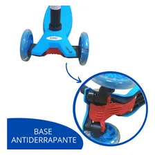Patinete Infantil 3 Rodas em Gel Freio Masculino Menino Azul Importway BW-011-AZ Foto mini 4