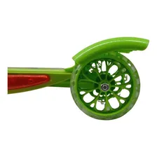 Patinete Infantil 3 Rodas Musical Luzes Led Premium Verde Foto mini 3