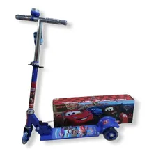 Patinete Infantil Metal Carros Mcqueen 3 Rodas Led Cars Foto mini 1