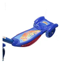 Patinete Infantil Musical 3 Rodas Gel Luzes Cesta - Azul Foto mini 2