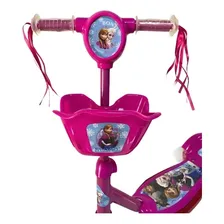 Patinete Infantil Musical Frozen 3 Rodas Com Luzes Foto mini 4
