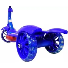 Patinete Infantil Musical Frozen 3 Rodas Com Luzes E Cesta Cor Homem Aranha (azul) Homem Aranha Foto mini 4
