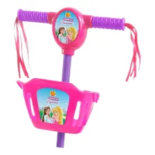 Patinete Infantil Musical Princesa 3 Rodas Luzes E Cestinha Foto mini 4