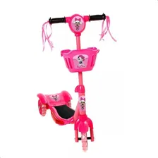 Patinete Musical Frozen Três Rodas Infantil Crianças 5 Anos Cor Rosa Lol - Rosa Foto mini 3