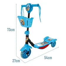 Patinete Musical Infantil Azul Com Cesta E Luzes Led Panda Mini Panda Foto mini 4