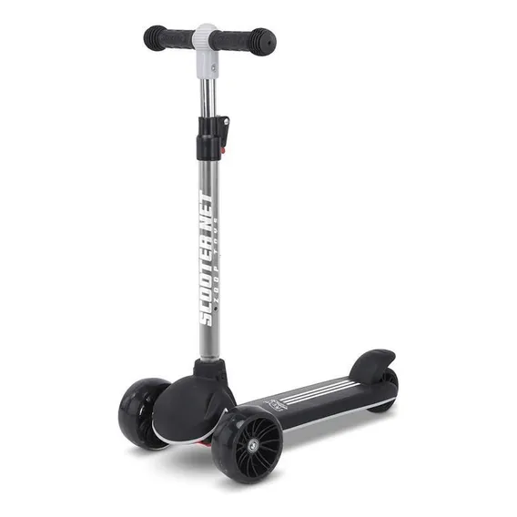 Patinete Scooter Tunado Preto Regulável Suporta 50kg - Zoop Foto 1