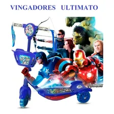 Patinete Vingadores Ultimato Cesta Mod 2019 3d Antiderrapant Cor Azul Foto mini  3