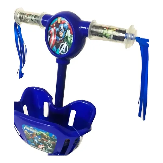 Patinete Vingadores Ultimato Cesta Mod 2019 3d Antiderrapant Cor Azul Foto 1
