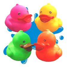 Pato De Borracha Para Banho Kit Com 4 Unidades Patinho Macio Foto  mini 1