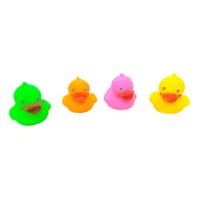 Pato De Borracha Para Banho Kit Com 4 Unidades Patinho Macio Foto mini 4