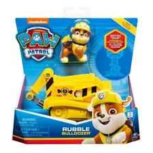 Patrulha Canina Boneco Brinquedo Veiculo Solido Rubble Sunny Cor Amarelo Foto mini 1