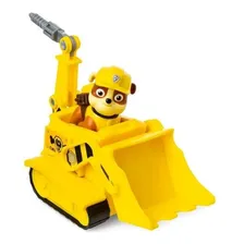 Patrulha Canina Boneco Brinquedo Veiculo Solido Rubble Sunny Cor Amarelo Foto mini 4