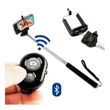 Pau De Self Com Bluetooth E Suporte Celular Na Cor Preta Foto mini 3
