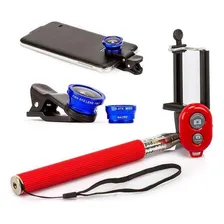 Pau Selfie Bastão Monopod + Controle + Lentes Universal Foto mini 1