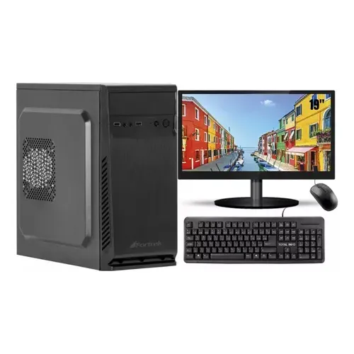 Pc Cpu Completo Intel I7 3770 - Memoria 16gb - Ssd 480gb - Wifi - Teclado/mouse - Monitor 19'' Foto 1