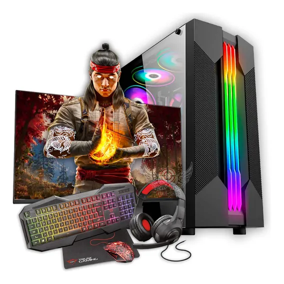 Pc Game Ryzen A8 9600 32gb Ddr4 + Kit Gamer Completo + Wifi Foto 1