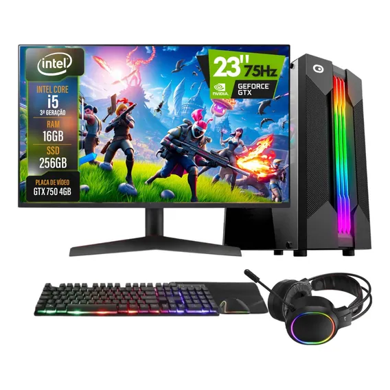 Pc Gamer Completo 2eletro Go I5 16gb 240gb Geforce Gtx 4gb Foto 1