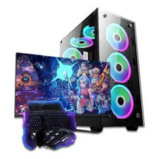 Pc Gamer Completo A8 /8gb Ram Ssd 240gb Kit Gamer+monitor 21 Foto mini 1