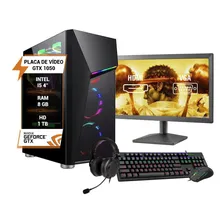 Pc Gamer Completo Intel I5 4º Geração Gtx 1050 Memória 8gb Foto mini 1