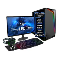 Pc Gamer Completo Ryzen 5 5600g 16gb Gtx 1050ti Ssd 960gb Foto mini 1