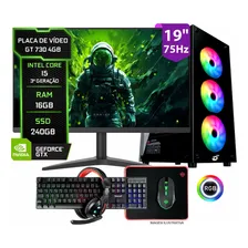 Pc Gamer Completo Setup Ninja Shadow Ii, Intel Core I5, 16gb Ram, Ssd 240gb, Placa Vídeo 4gb Foto  mini 1