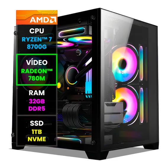 Pc Gamer Computador Amd Ryzen 7 8700g / 32gb Ddr5 / 1tb Nvme Foto 1