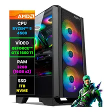 Pc Gamer Computador Ryzen 5 / Gtx 1660 Ti / 32gb / Ssd 1tb Foto mini 1