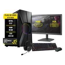 Pc Gamer Darius Completo I5 3ºger Gtx 1050 16gb Ssd 480gb Foto  mini 1