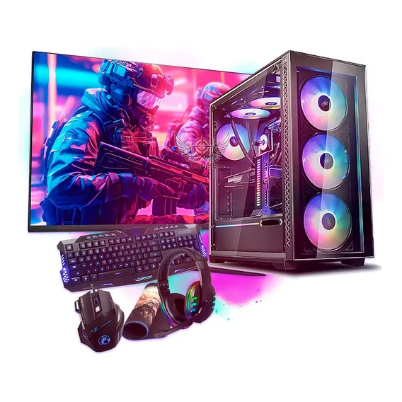 Pc Gamer FĂȘnix Amd Athlon + Kit Gamer Completo + Monitor 19 Foto 1