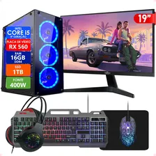 Pc Gamer I5 8 Geração 16gb Ssd 1tb Rx 560 Mon 19 Strong Tech Foto  mini 1