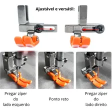 Pe Calcador Ziper Teflon 3x1 Maquina Costura Reta Industrial Foto mini 4