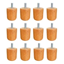 Pé Cama/móveis Box Madeira De Lei Maciça Angelim 5cm - 12pc Foto mini 1