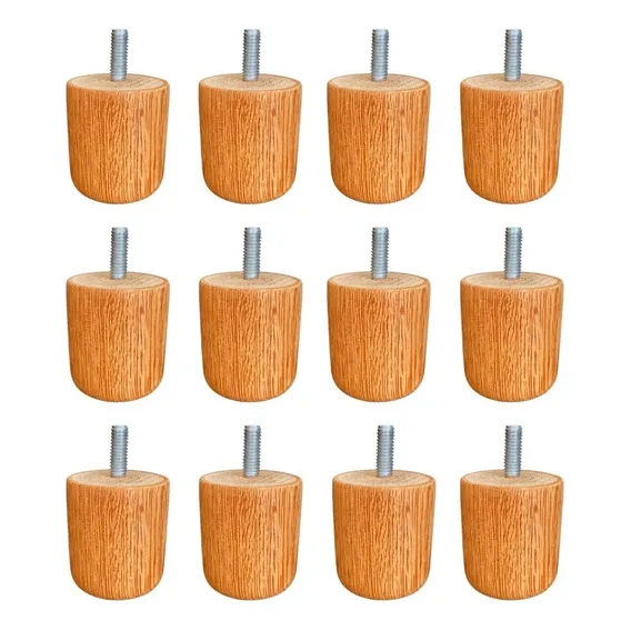 Pé Cama/móveis Box Madeira De Lei Maciça Angelim 5cm - 12pc Foto 1