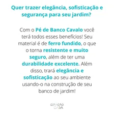 Pé De Banco Cavalo (unidade) Tradicional Foto mini 4