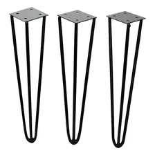 Pé De Ferro Hairpin Legs 30 Cm Preto Foto  mini 1
