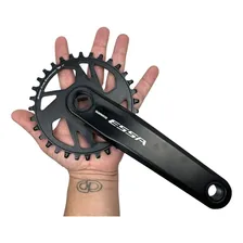 Pe De Vela 8v Shimano Essa Fc-u2000 170mm 32d S/mov Mtb Bike Cor Preto Foto mini 4