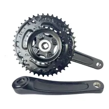 Pe Di Vela Alumínio Tripla Engrenagem Reduzida 24/34/42 Bike Foto mini  3