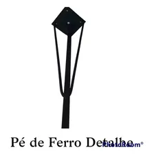 Pé Ferro Base Mesa Tubo Aço Quadrado 15x15 75cm Preto Foto mini 4