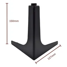 Pé Para Móvel Máxima Pé De Canto Preto 15cm Preto Kit Por 9 Unidades Foto mini 4